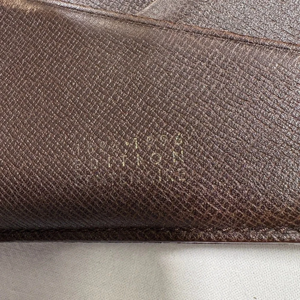 Authentic Louis‎ Vuitton Damier Ebene Canvas Bifold Wallet